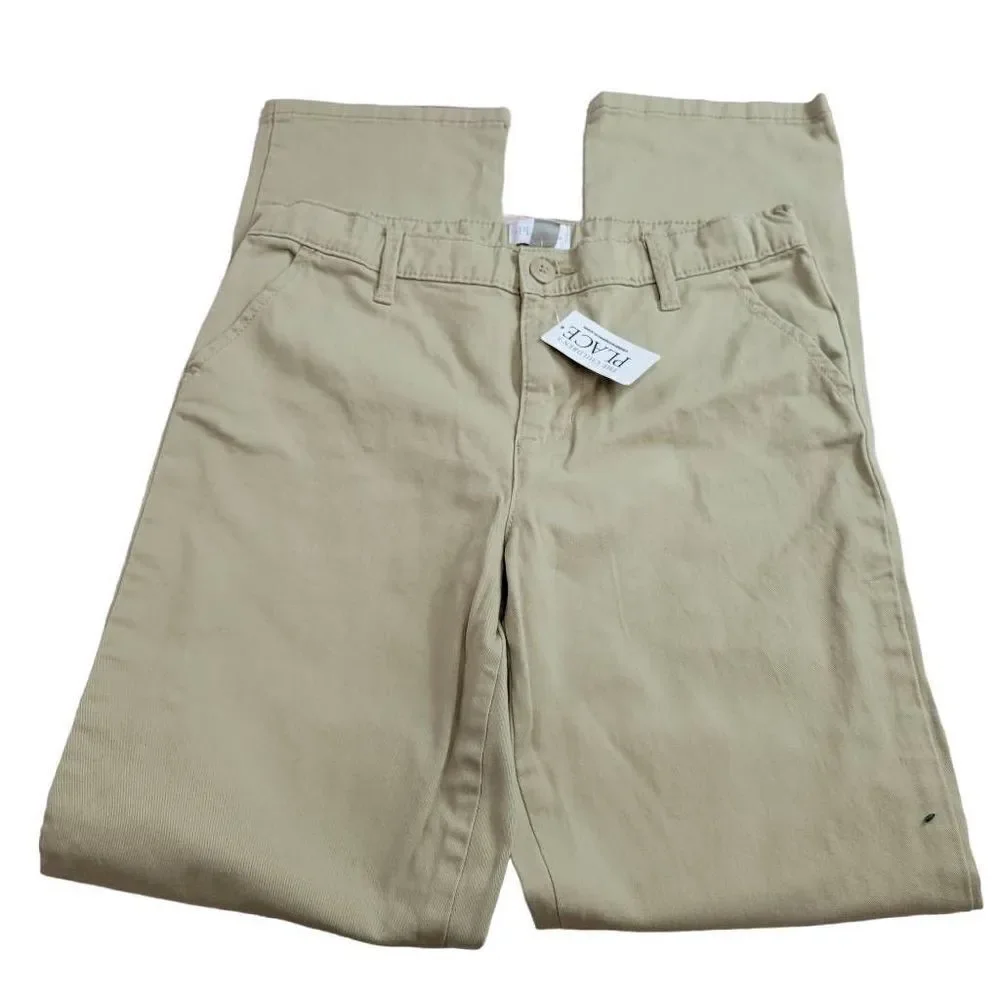 Children's Place khaki uniform pants 14